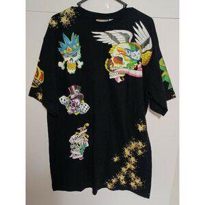Gama - Inde Streetwear Vintage Tattoo Flash Bling T-Shirt" Men's Size 2XL